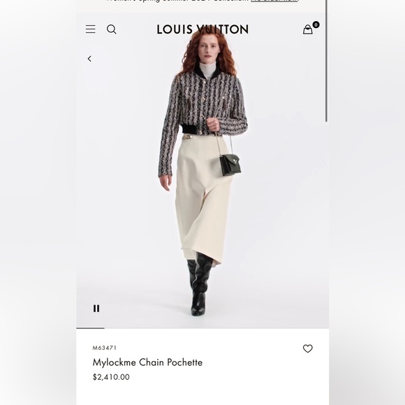 LOUIS VUITTON MY LOCK WALLET ON A CHAIN - Picture 10 of 14